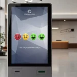 Spersonalizowany panel badania opinii z widocznym logo firmy i dedykowaną grafiką