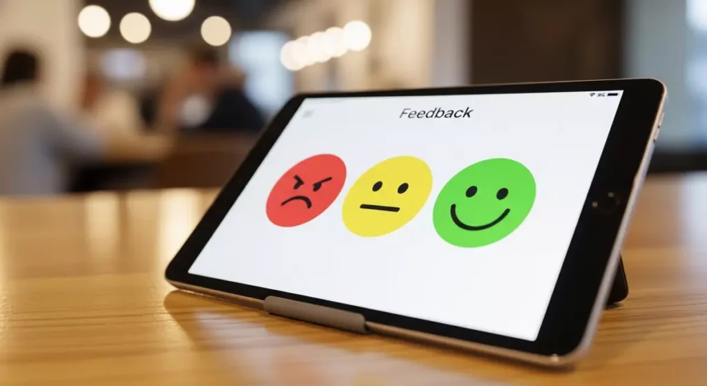 Aplikacja do zbierania ankiet uruchomiona na własnym tablecie w kawiarni